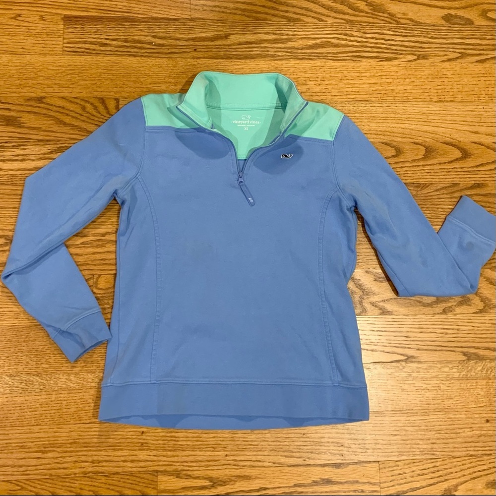 🐳{Vineyard Vines} Zip Collar Cotton Sweatshirt⛴